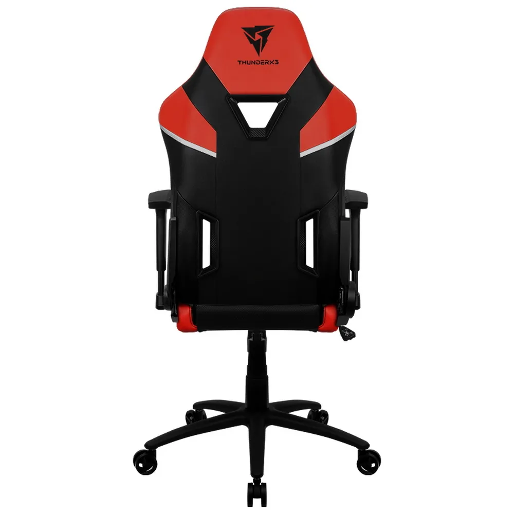 Scaun Gaming ThunderX3 TC5, PU Piele, Negru/Rosu