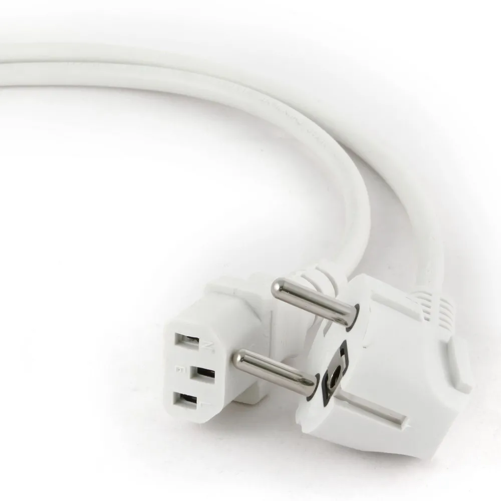 Cablu de alimentare Cablexpert PC-186W-VDE, 1.8 m, Alb