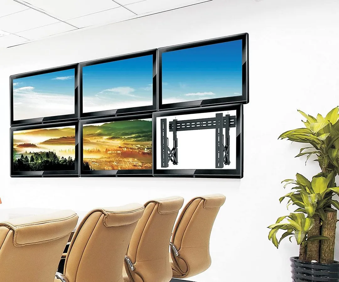 Suport fixat pe perete Reflecta PLANO Video Wall 60-6040, Negru