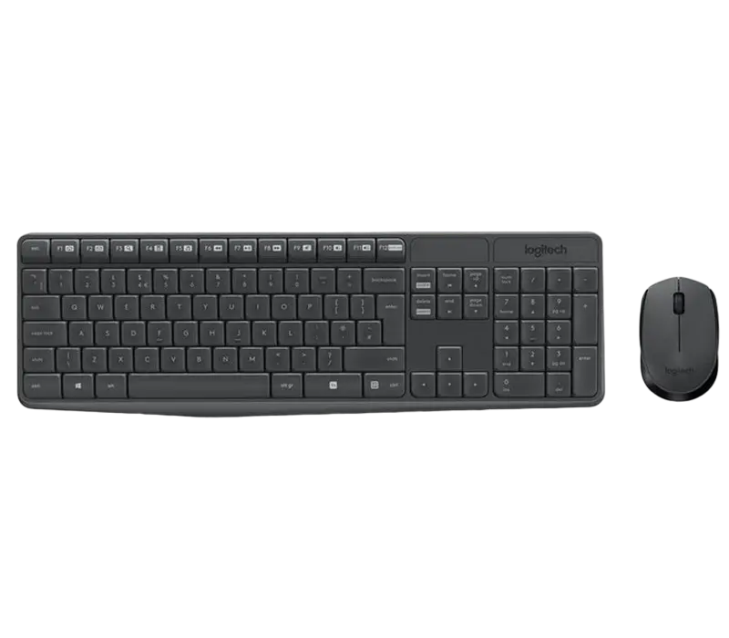Set Tastatură + Mouse Logitech MK235, Fără fir, Grey