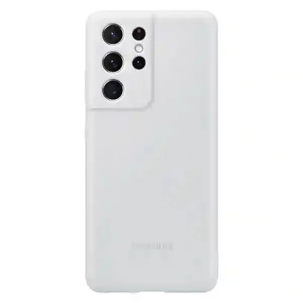 Husă Samsung Silicone Cover for Galaxy S21 Ultra, Gri