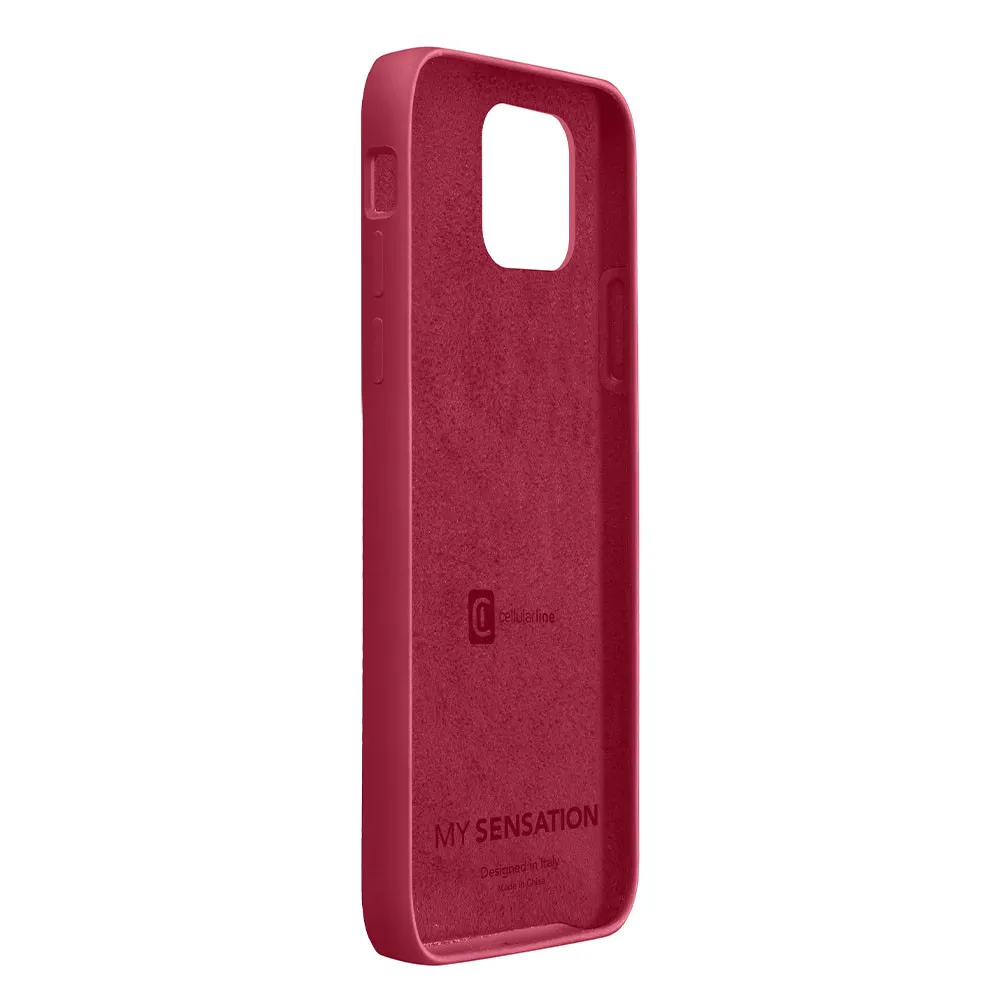 Husă Cellularline Sensation - iPhone 12 mini, Roșu
