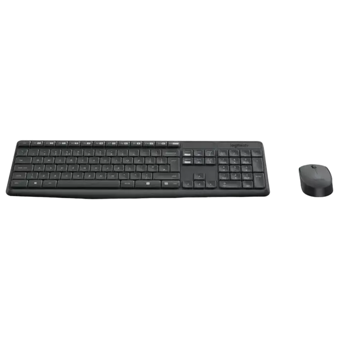 Set Tastatură + Mouse Logitech MK235, Fără fir, Grey