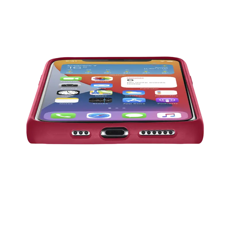 Husă Cellularline Sensation - iPhone 12 mini, Roșu