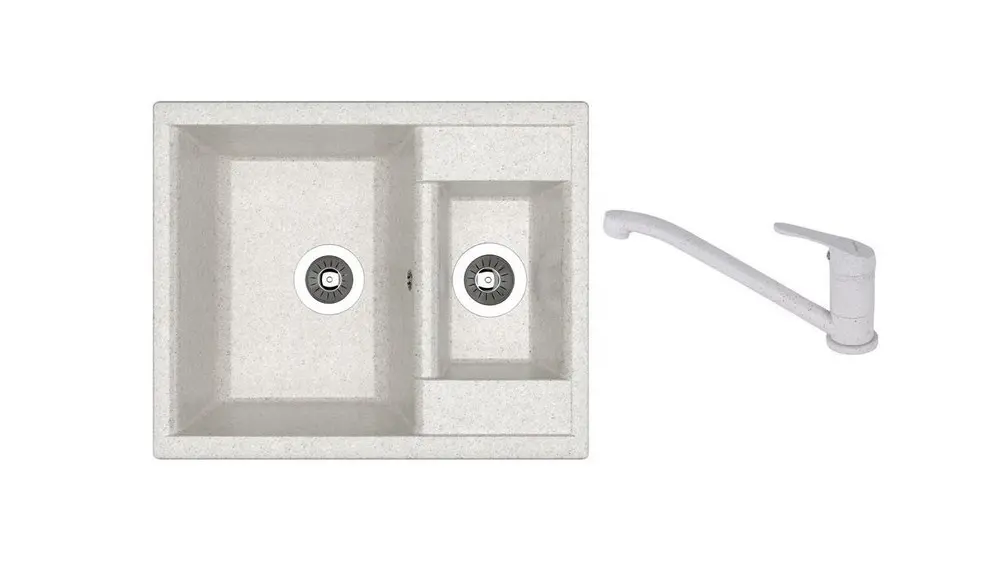 SET chiuveta Dr Gans Astra 620K + SanDonna F 1066 gri