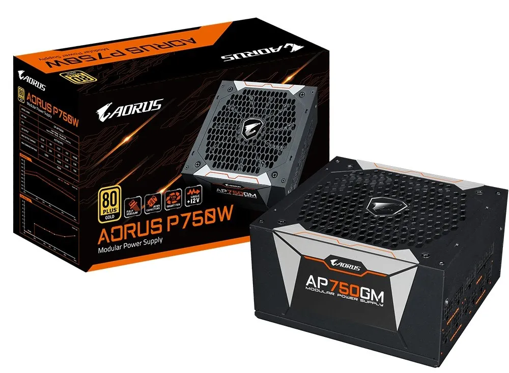 Sursă Alimentare PC Gigabyte GP-AP750GM, 750W, ATX, Complet modular