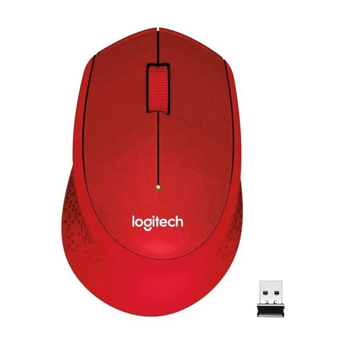 Mouse Wireless Logitech M330 Silent Plus, Roșu