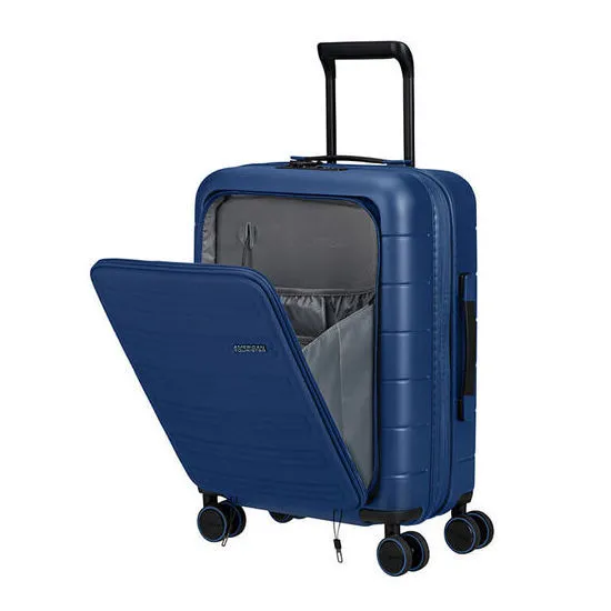 Valiza American Turister NOVASTREAM pe 4 roti 55/20 TSA EXP smart albastru inchis