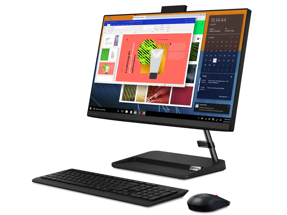 Computer All-in-One Lenovo IdeaCentre 3 22ITL6, 21,5", Intel Pentium Gold 7505, 4GB/256GB, Fără SO, Negru