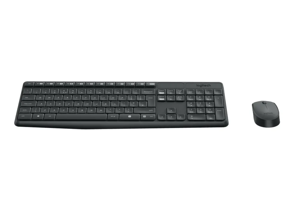 Set Tastatură + Mouse Logitech MK235, Fără fir, Gri