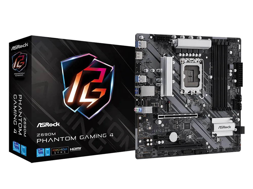 Placă de bază ASRock Z690M PHANTOM GAMING 4, LGA1700, Intel Z690, Micro-ATX
