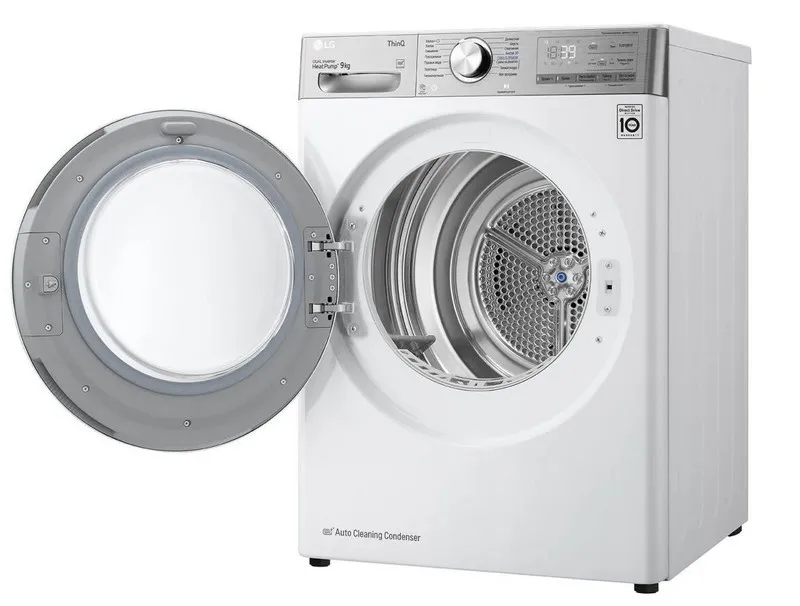 Uscător de rufe LG DC90V9V9E, 9, Alb