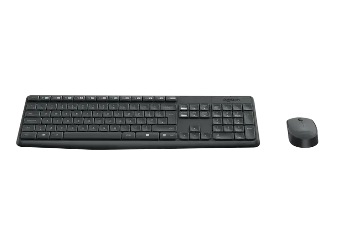 Set Tastatură + Mouse Logitech MK235, Fără fir, Gri