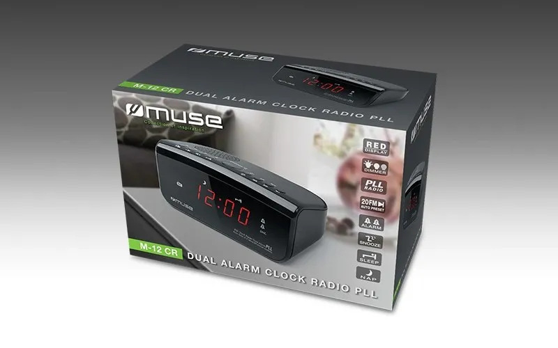 Radio portabil MUSE M-12 CR, Negru