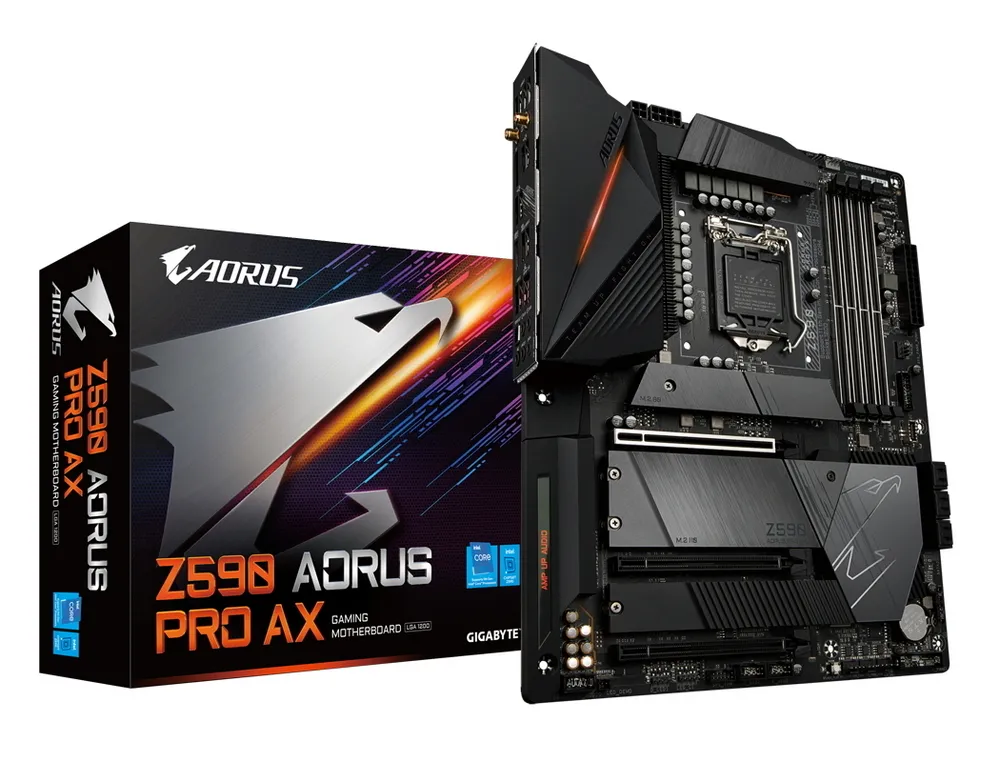 Placă de bază Gigabyte Z590 AORUS PRO AX, LGA1200, Intel Z590, ATX
