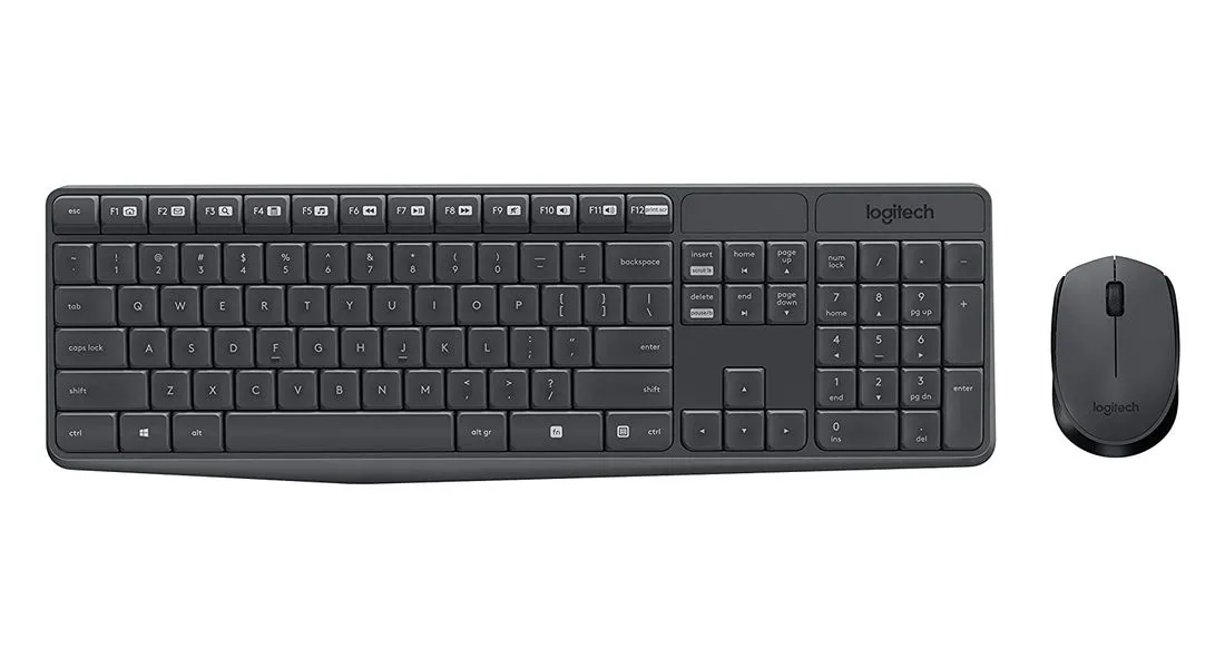 Set Tastatură + Mouse Logitech MK235, Fără fir, Gri