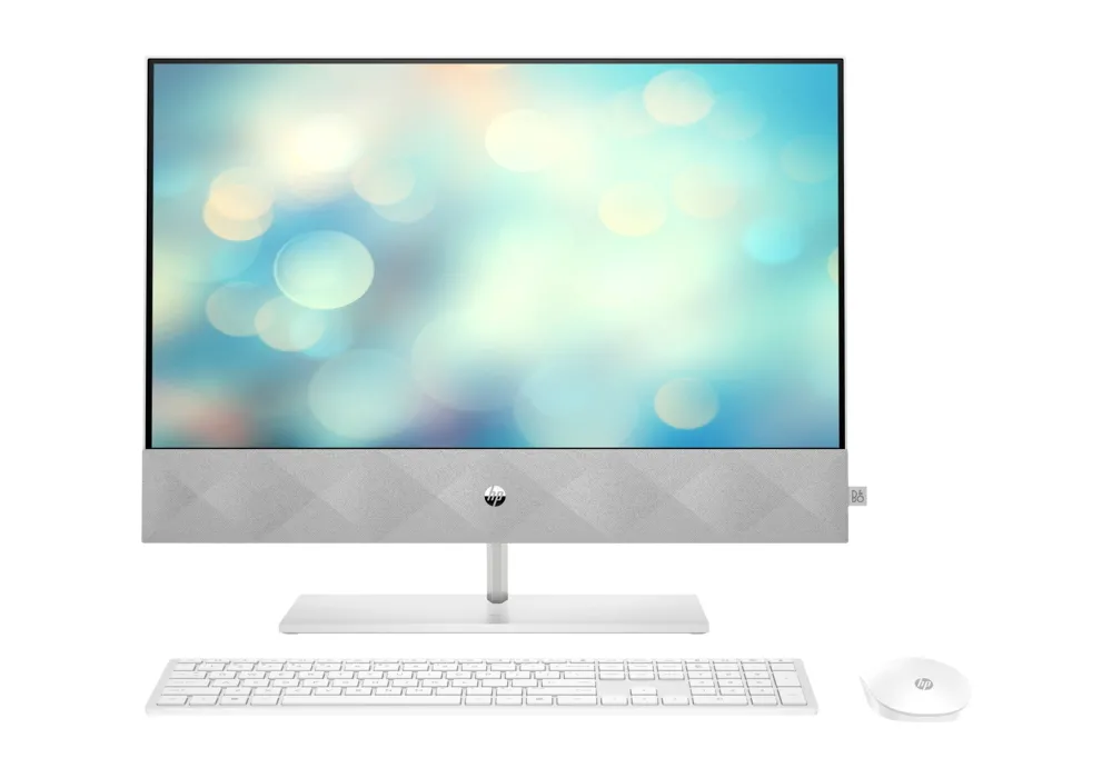 Computer All-in-One HP Pavilion 24-CA0004UR, 23,8", AMD Ryzen 3 5300U, 8GB/256GB, FreeDOS, Argintiu