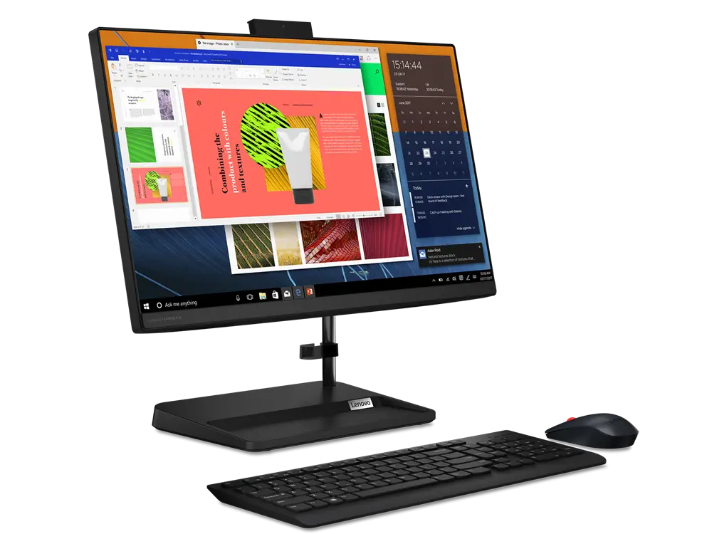 Computer All-in-One Lenovo IdeaCentre 3 22ITL6, 21,5", Intel Pentium Gold 7505, 4GB/256GB, Fără SO, Negru