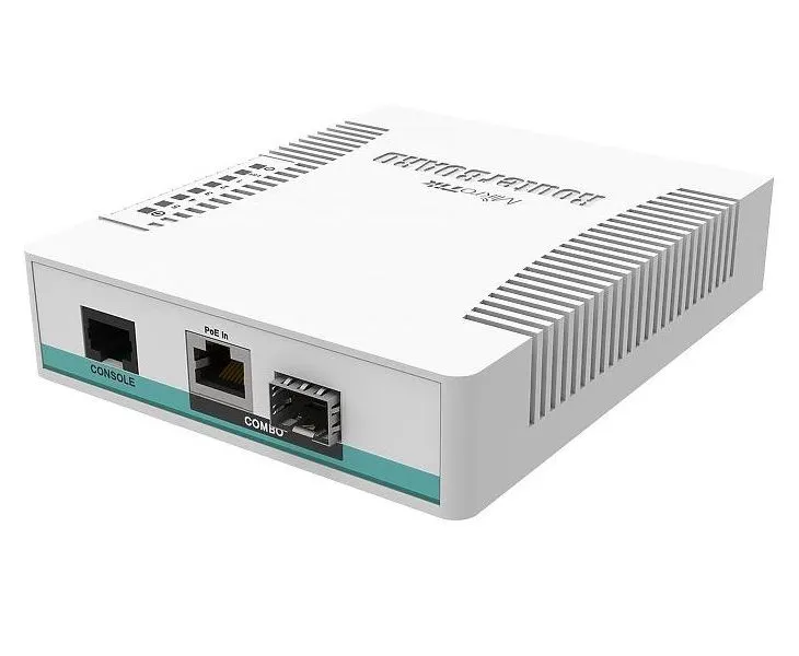 Comutator Router MikroTik CRS106-1C-5S, Alb
