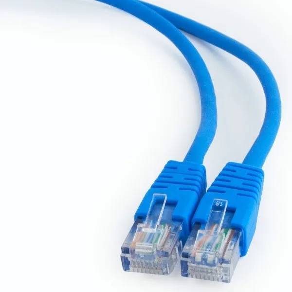 Patch cord Cablexpert PP12-0.25M, CAT5e UTP, 0,25m, Albastru