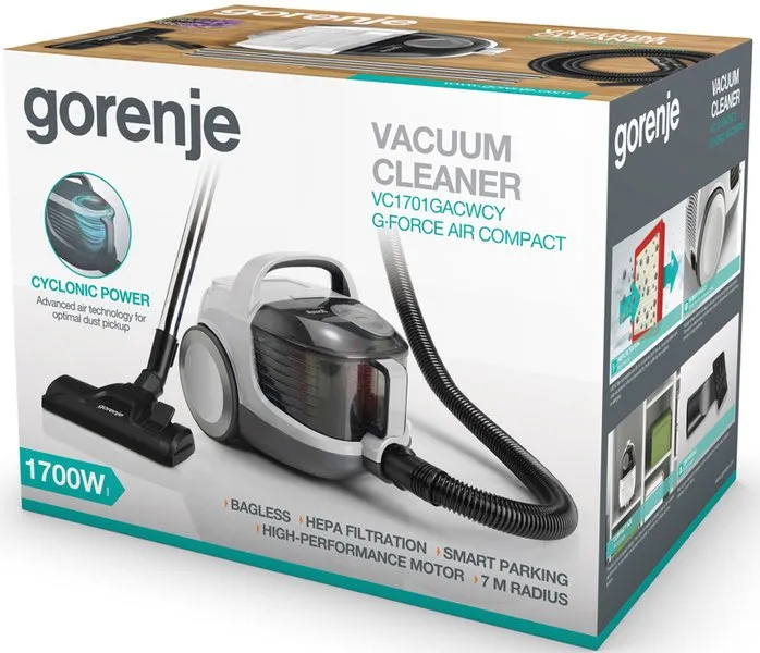 Aspirator Gorenje VC1701GACWCY, Alb
