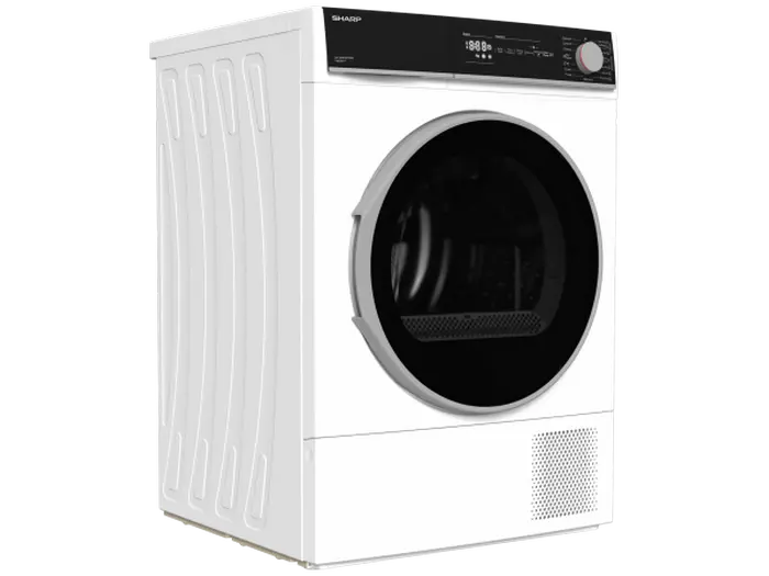 Uscător de rufe Sharp KDNHH0S7GW2EE, 10kg, Alb