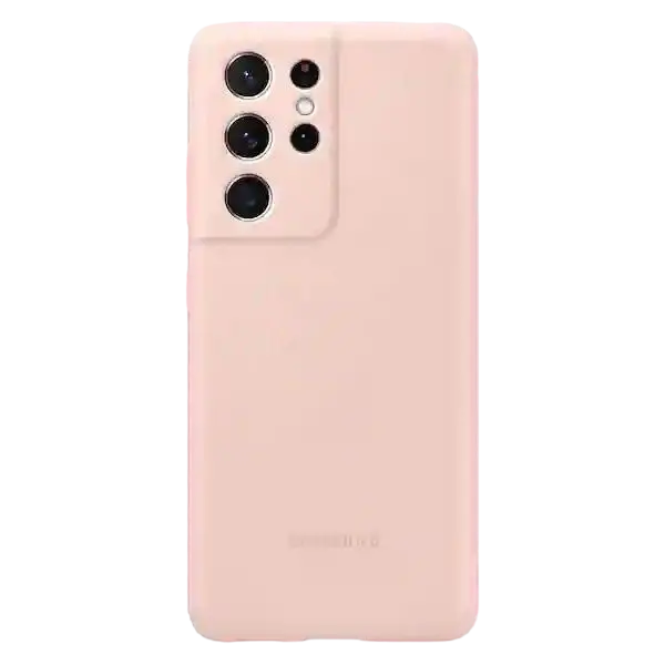 Husă Samsung Silicone Cover for Galaxy S21 Ultra, Roz