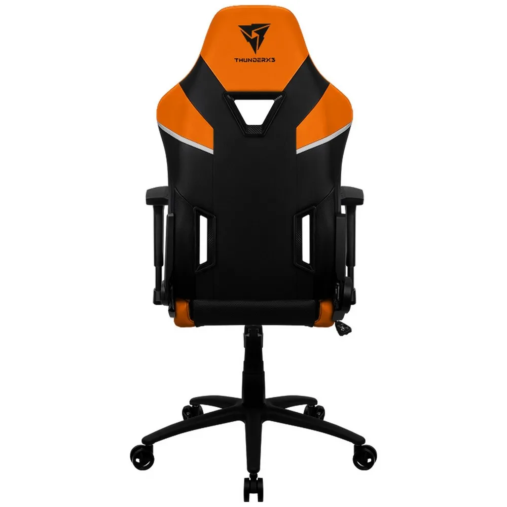 Scaun Gaming ThunderX3 TC5, PU Piele, Negru/Portocaliu