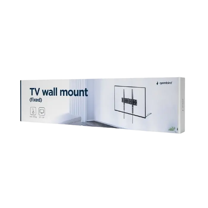 Suport fixat pe perete Gembird WM-55F-02, Negru