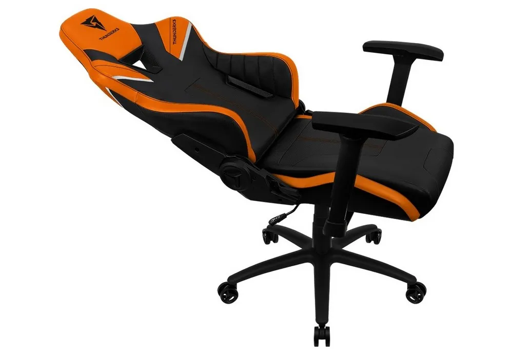 Scaun Gaming ThunderX3 TC5, PU Piele, Negru/Portocaliu
