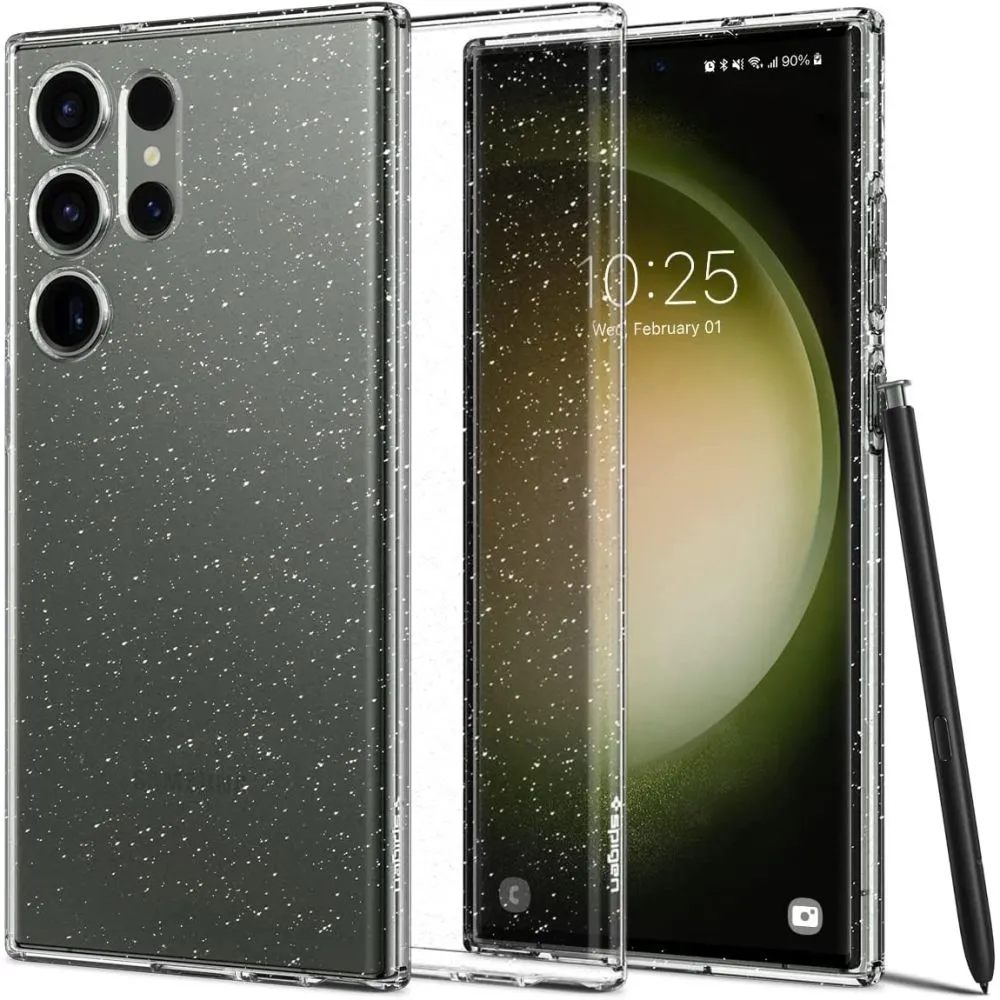 Husă Spigen Samsung S23 Ultra, Liquid Crystal, Cristal cu sclipici