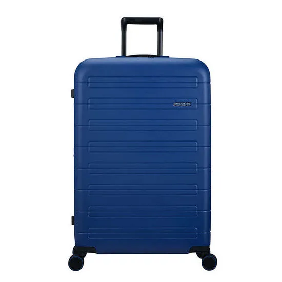 Valiza American Turister NOVASTREAM pe 4 roti 77/28 TSA EXP albastru inchis