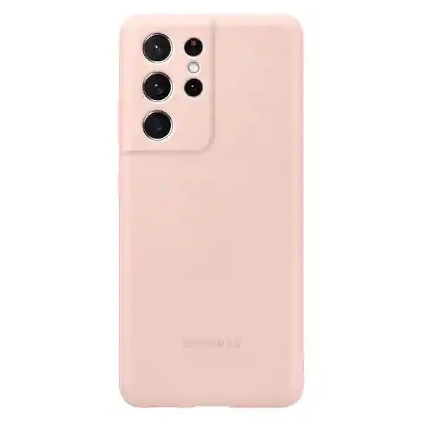 Husă Samsung Silicone Cover for Galaxy S21 Ultra, Roz
