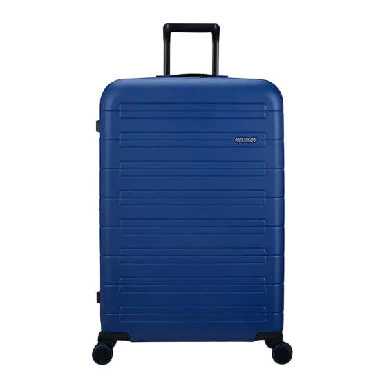 Valiza American Turister NOVASTREAM pe 4 roti 77/28 TSA EXP albastru inchis