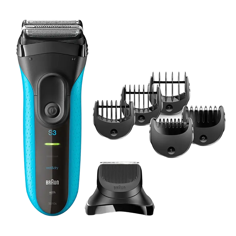 Aparat de ras electric Braun 3010 BT WD, Albastru