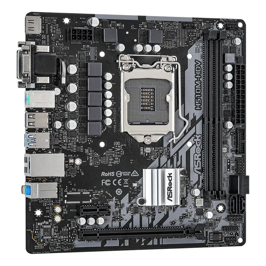 Placă de bază ASRock H510M-HDV, LGA1200, Intel H510, Micro-ATX