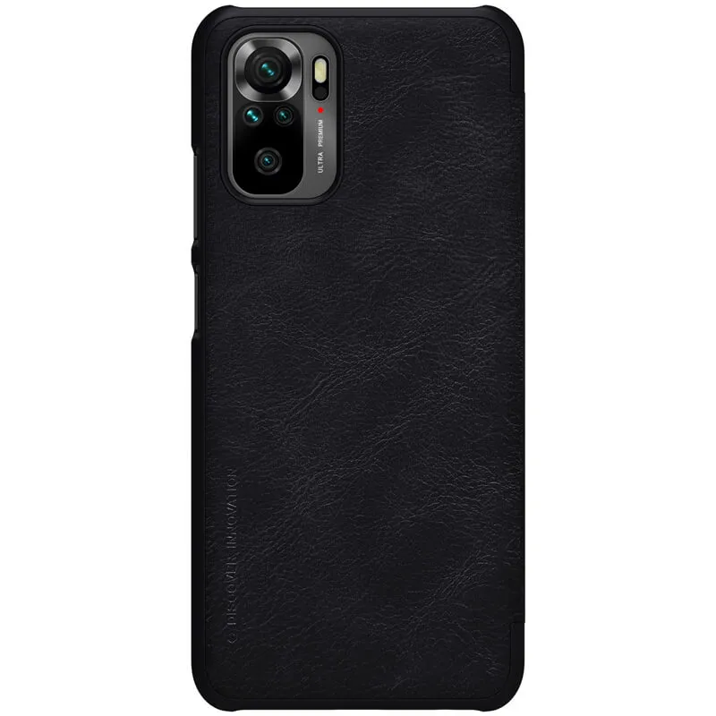 Husă tip carte Nillkin RedMi Note 10, Qin LC, Negru