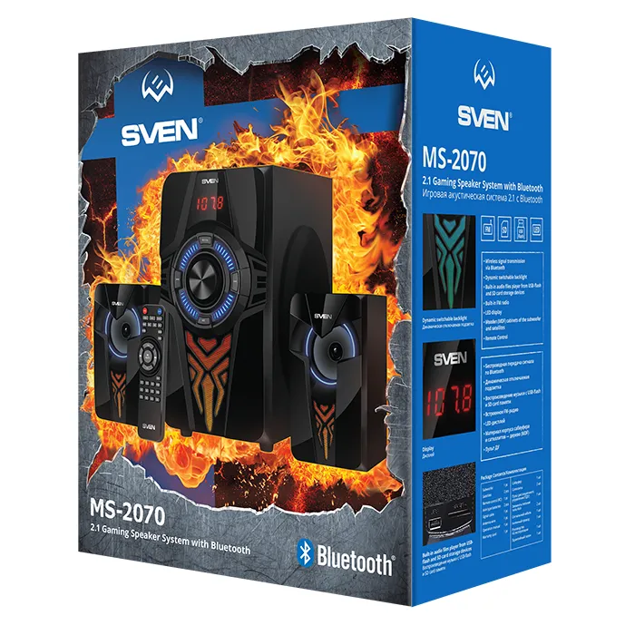 Boxe pentru calculator 2.1 SVEN MS-2070, Negru