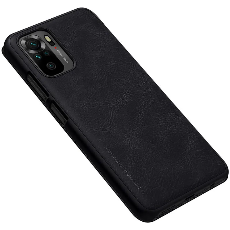 Husă tip carte Nillkin RedMi Note 10, Qin LC, Negru