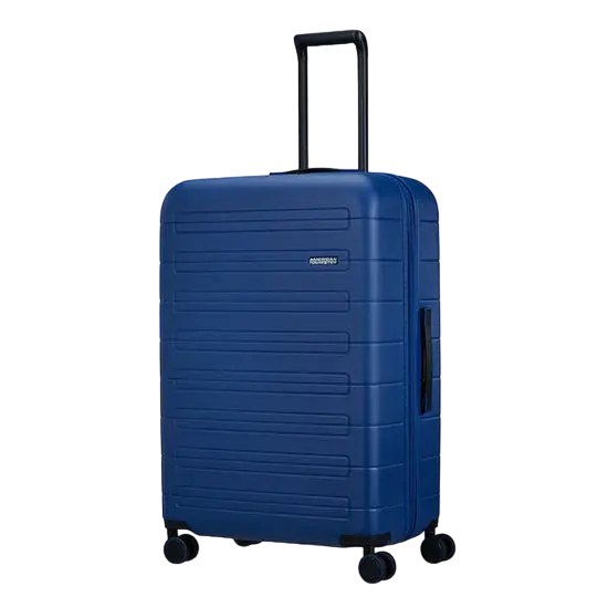 Valiza American Turister NOVASTREAM pe 4 roti 77/28 TSA EXP albastru inchis