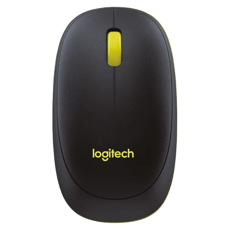 Set Tastatură + Mouse Logitech MK240, Fără fir, Negru/Galben