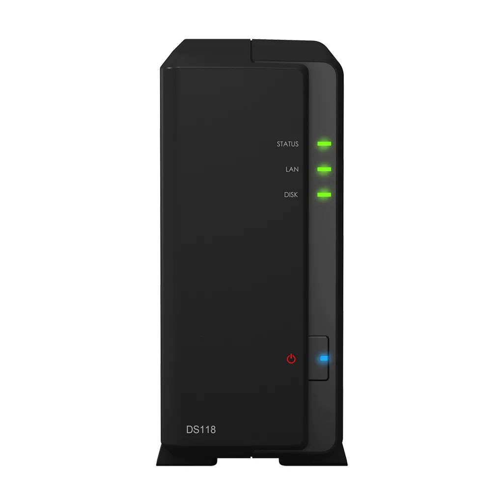 Stocare atașată la rețea SYNOLOGY DS118, Negru