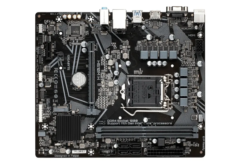 Placă de bază Gigabyte H510M H, LGA1200, Intel H510, Micro-ATX