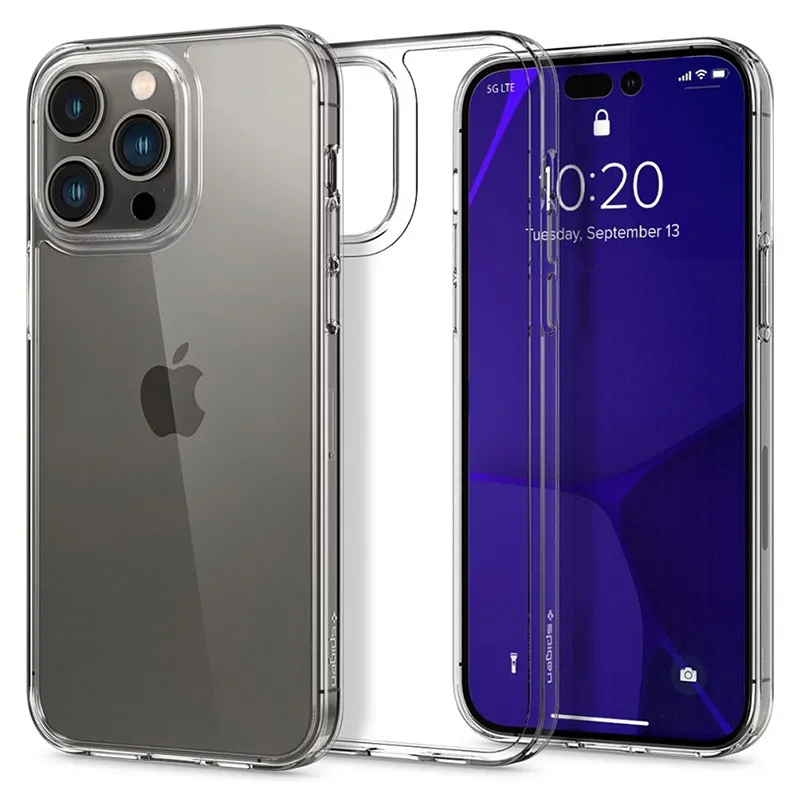 Husă Spigen iPhone 14 Pro Max, Airskin Hybrid, Transparent