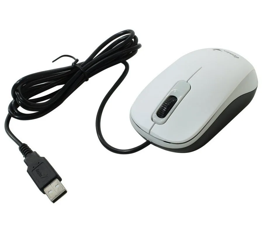 Mouse Genius DX-110, Alb