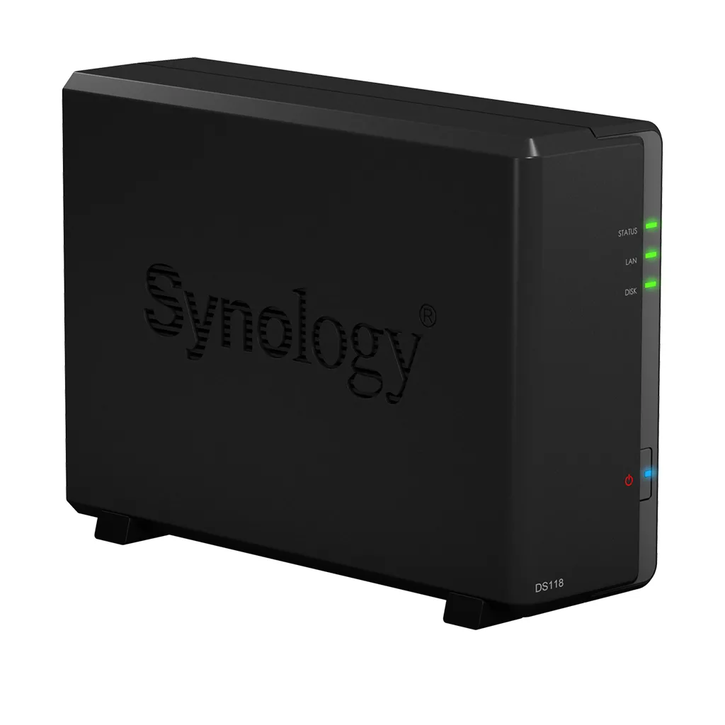 Stocare atașată la rețea SYNOLOGY DS118, Negru