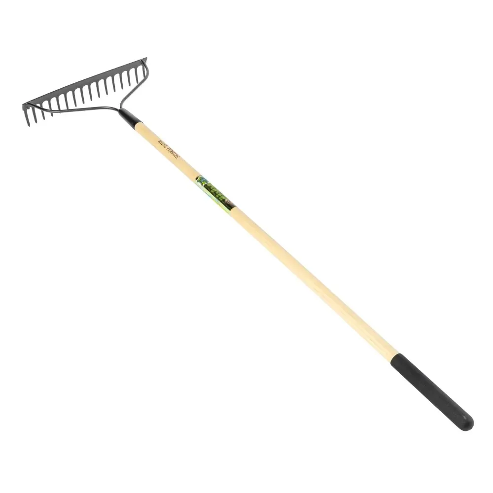 Grebla 16T din metal cu coada in lemn Micul Fermier