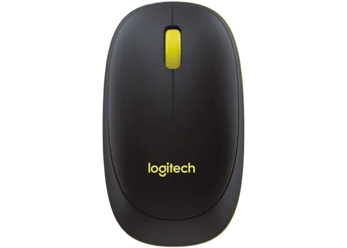 Set Tastatură + Mouse Logitech MK240, Fără fir, Negru/Galben