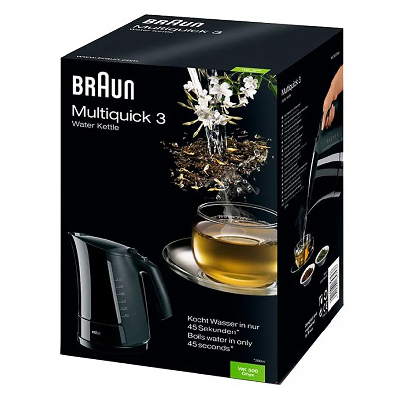 Fierbător electric BRAUN WK300, Negru