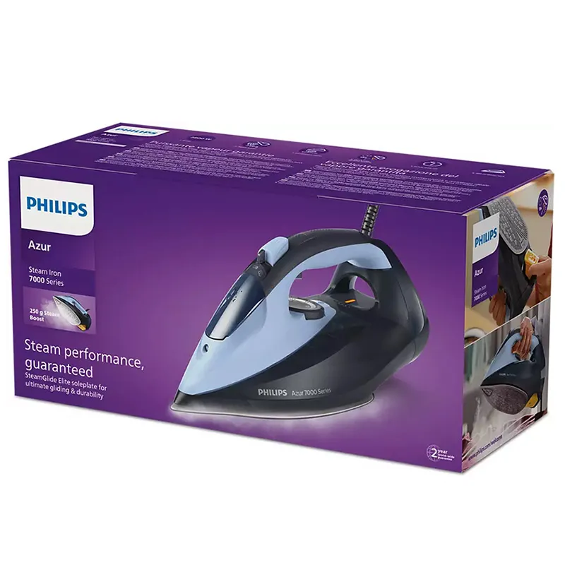 Fier de călcat PHILIPS DST7041/20, 2800W, Albastru